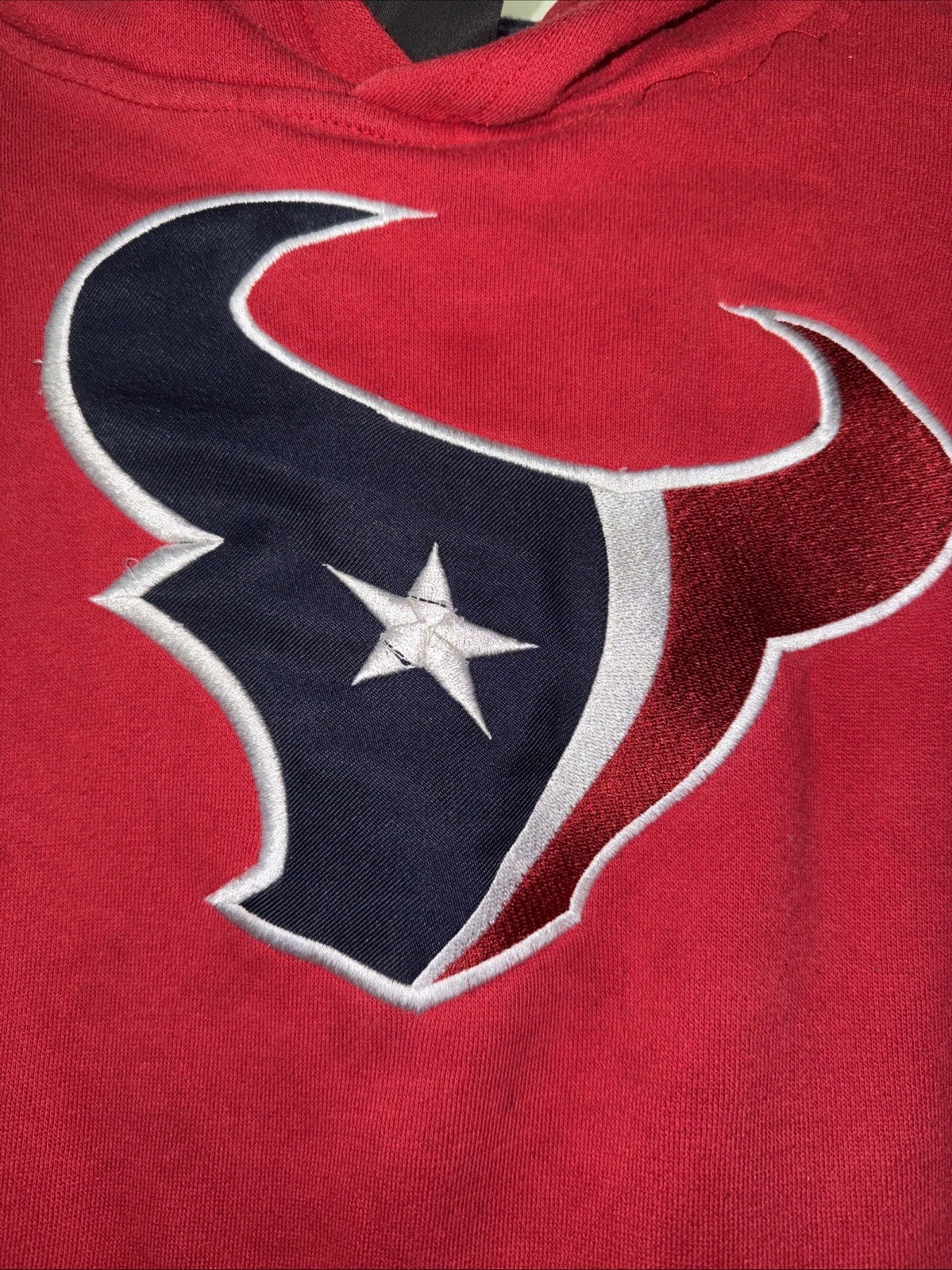 VETEMENTS Felpa con cappuccio NFL rossa giovanile taglia L Houston Texans