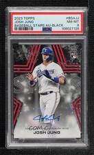 2023 Topps Series 1 Baseball Stars Black /199 Josh Jung #BSA-JJ PSA 8 Auto 1ar2