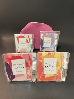 LANVIN  LES FLEURS  WOMENS : EAU DE TOILETTE VARIETY 4-SAMPLE GIFT