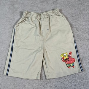 Vintage Y2K 2006 Nickelodeon Spongebob Squarepants Graphic Shorts Youth Size 4