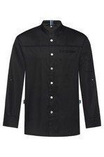 Greiff GASTRO-MODA Cuisine Herren Kochhemd Langarm Regular Schwarz