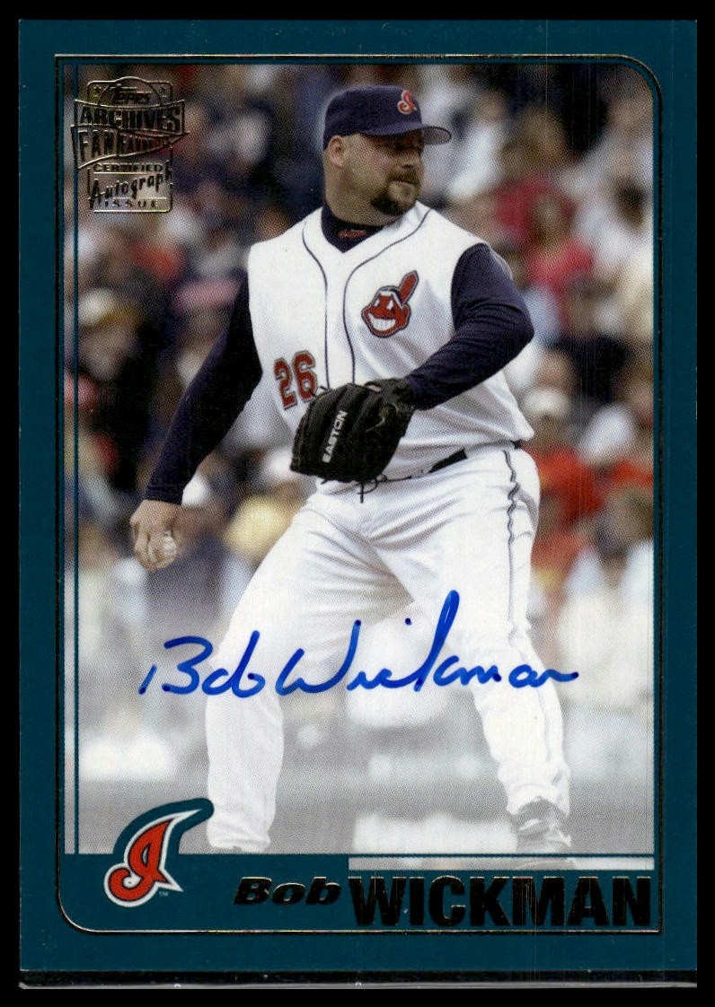 2020 Topps Archives #FFA-BW Bob Wickman Fan Favorites Autographs AU AU