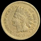 1859 Indian Head Cent - Antique United States of America 1c Penny Coin