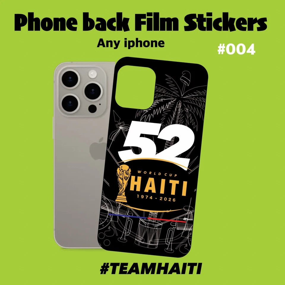HAITI iPhone back film sticker All Models ( TEAM HAITI) - Image 2 of 4