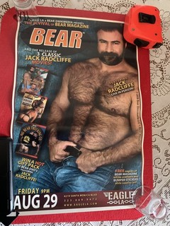 LEATHER BAR POSTER Flyer EAGLE L.A. GAY PRIDE Jack Radcliffe