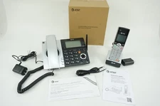 AT T CL84107 DECT 6.0 Expandable Corded Cordless Phone with Smart Call Blocker