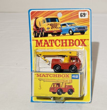 Matchbox #42 RED IRON FAIRY CRANE In Original Blister Pack