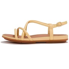 FITFLOP Gracie Leather Strappy Back-Strap Blonde Sandals A4C-D96 