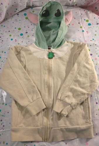 Sweat à Capuche Yoda Star Wars Enfant (taille L) – Polaire Zip, Marron, Neuf Sans étiquettes