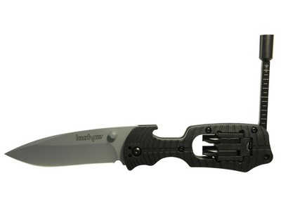 Kershaw Select Fire Pocket Knife 3.375'' Drop Point 8Cr13MoV Satin Blade Nylon