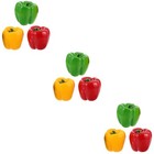 3 Count Künstliche Paprika Gemüse Chili -Pfefferdekor Künstliches