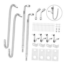 Dually Valve Stem Extenders Kit, Stainless Steel Braided Valve Stem 2-Set