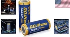 26650 5000mAh 3.7V Rechargeable Li-ion Battery for Flashlight, 2 Pack
