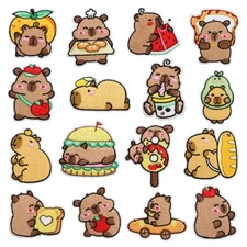16Pcs Embroidery Animal Iron On Patches Embroidered Appliques For Kids Clothing