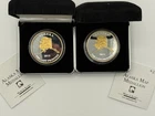 2013 Alaska Mint "Alaska Map" Medallion 1oz .999 Silver 24k Gold Relief Proof