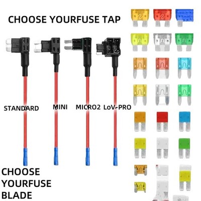 Add-a-Circuit Fuse Adapter Standard Mini Micro 2 APPS AT Top Blade Holder