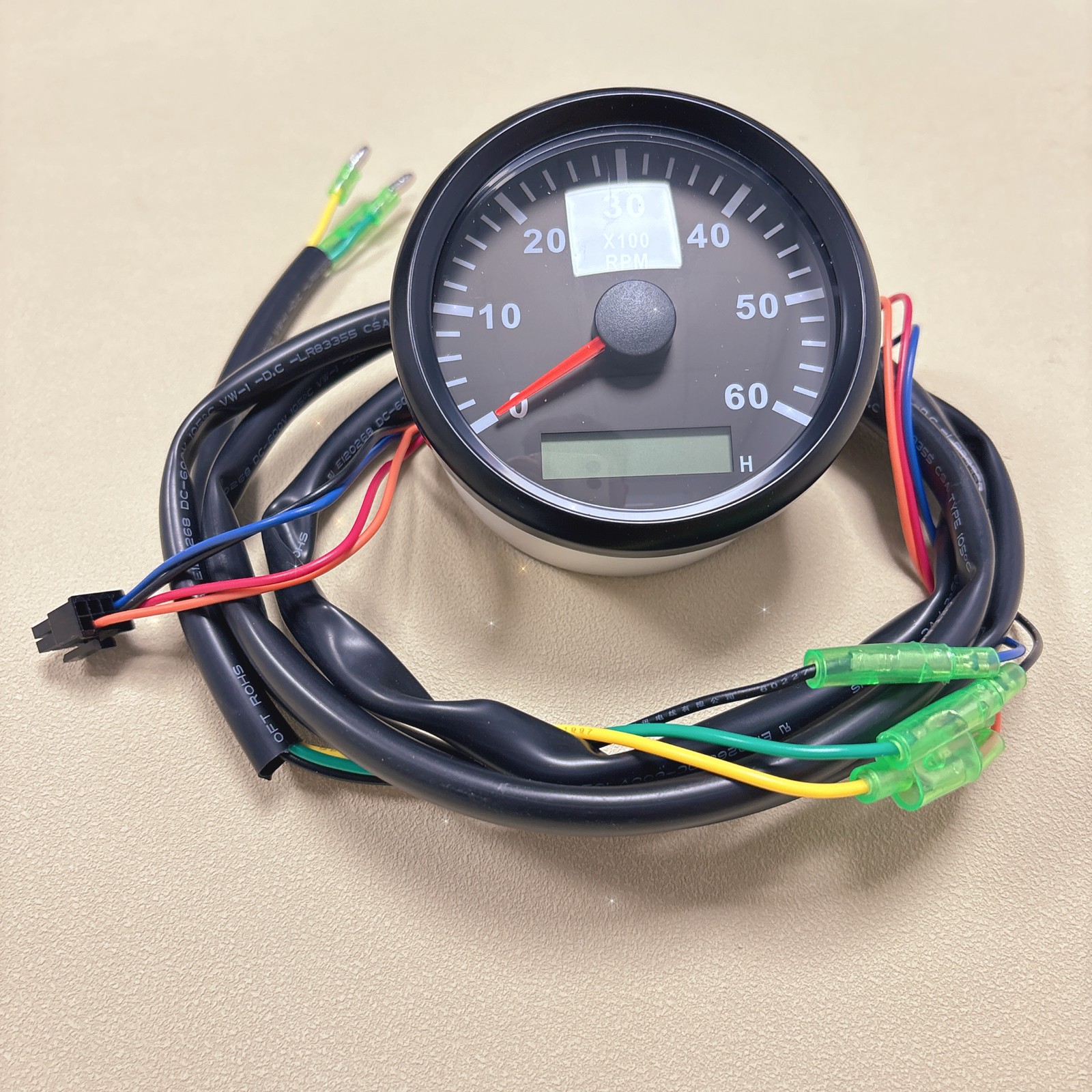Outboard Tachometer 6000 8000 RPM Fit For Yamaha Baisei Suzuki 2 / 4 Strokes