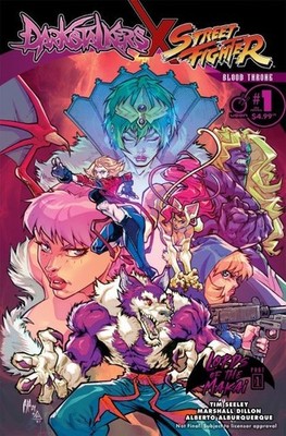 Darkstalkers X Street Fighter: Blood Throne #1 2nd Printing Alberto Alburquerque