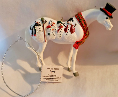 2006 TRAIL OF PAINTED PONIES #12336 FROSTY PONY ORNAMENT WESTLAND GIFTWARE