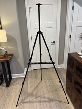 66" Artify Black Aluminum Adjustable Artist Display Easel Tripod, Tabletop/Floor