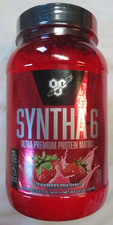 BSN Syntha-6 Ultra Premium Protein Matrix Strawberry 2.91 Pounds 28 Servings 12.01 per gallon