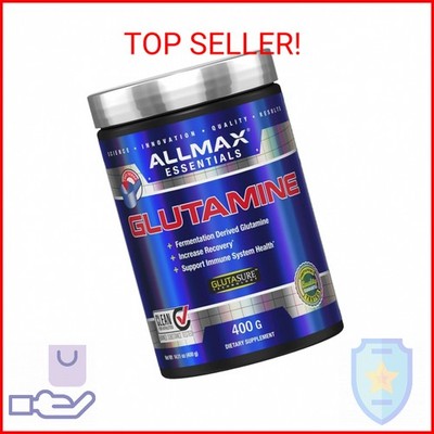 ALLMAX L Glutamine Powder 400g, Fermented L-Glutamine Powder Pure, Unflavored Gl