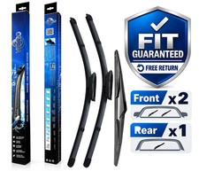For Renault Scenic 2009-2016 Front Rear Windscreen Wiper Blades x3 30"26"12"