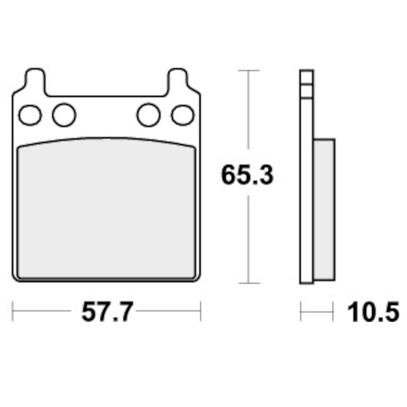 Brake Pads for HONDA GL 1000 K3 GOLDWING 1978 Rear Street SBS