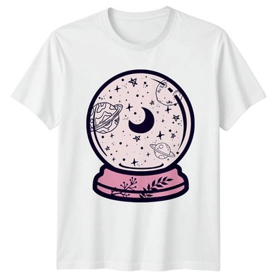 Kosmischer Himmelsmond Sterne Planet T-Shirt Himmlische Kunst Weltraum Astrologie