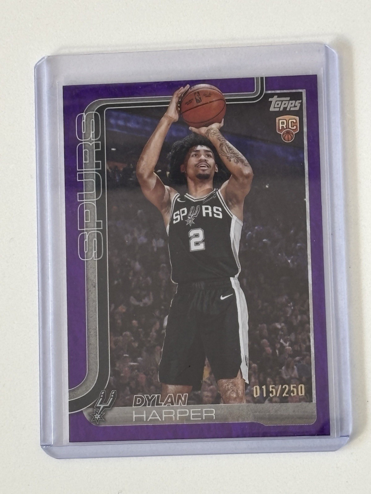 2025-26 Topps - Dylan Harper #202 Purple Rainbow /250 (RC)