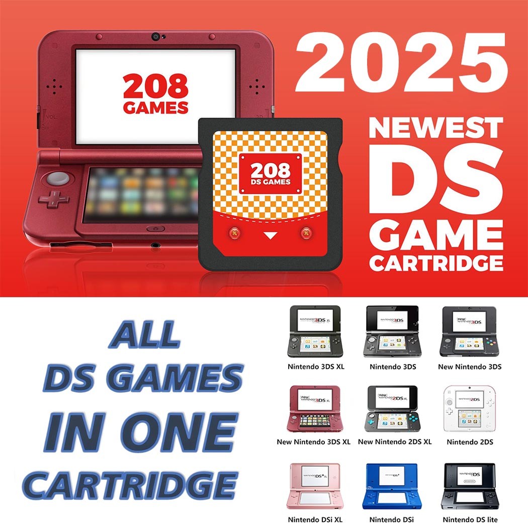 Ds Lite Super Combo Pokemon Mario 208 In 208 Combo Cartridge SDHC