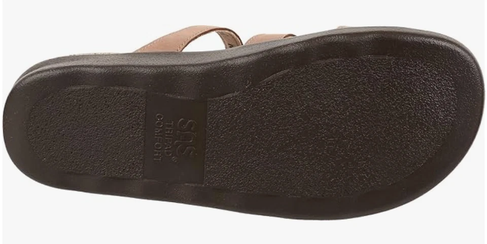SAS Naples Sandals Women's Sz 10M Praline Brown Leather Triple Strap Comfort - Image 2 of 4