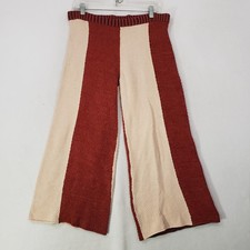 Eckhaus Latta Knit Culottes Pants Unisex size Medium Two Tone Peach/Red