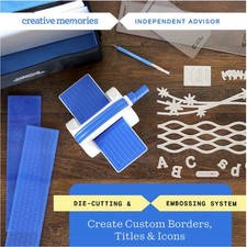 Creative Memories Die Cut Embossing Decorative Bundle w Storage NEW