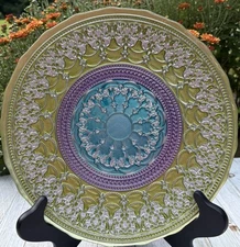 Handcrafted Multicolor Turkish Topkapi 11”Multicolored Plate