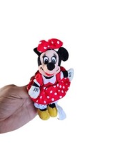 MINNIE MOUSE DISNEY BEAN BAG KEY CHAIN BACKPACK CLIP W/ TAGS