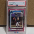 2024 PANINI DONRUSS CALEB WILLIAMS #327 OPTIC PREVIEW PINK PRIZM PSA 9 BEARS