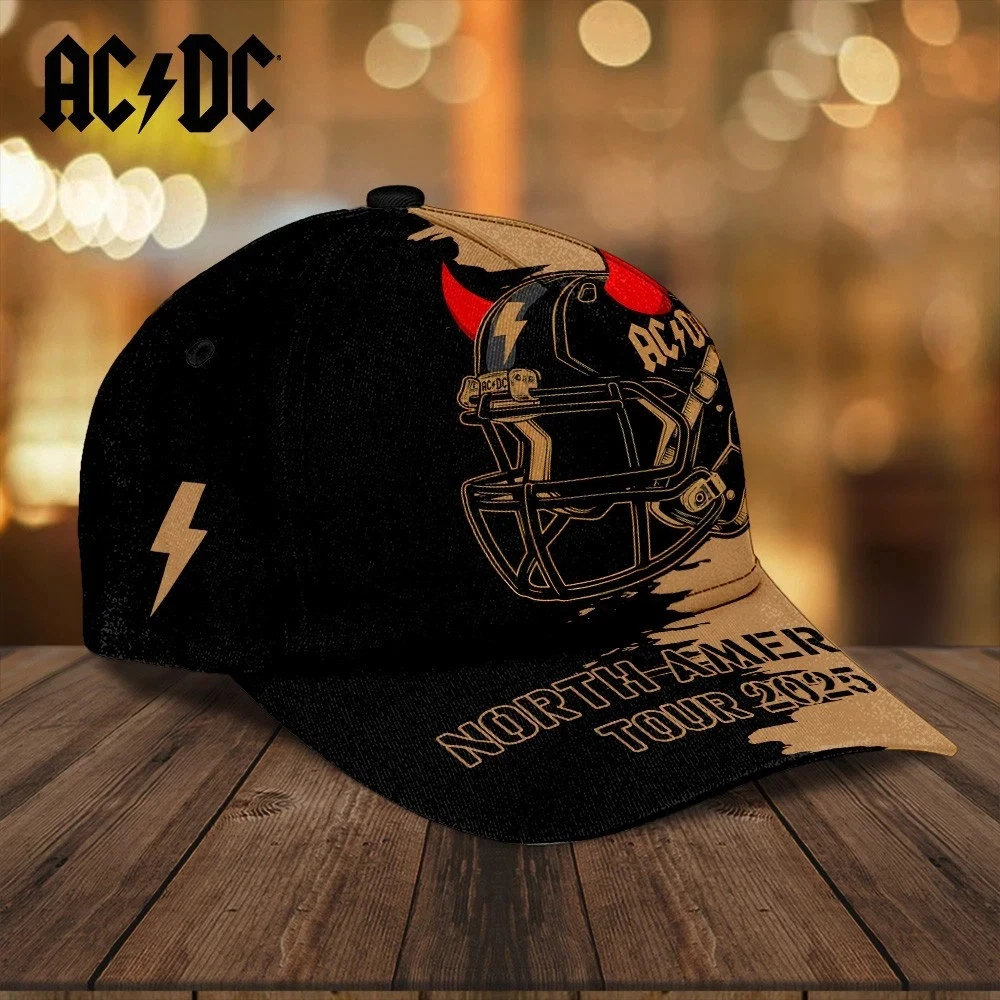 Classic Rock Cap – AC.DC Style Adjustable Music Fans Hat
