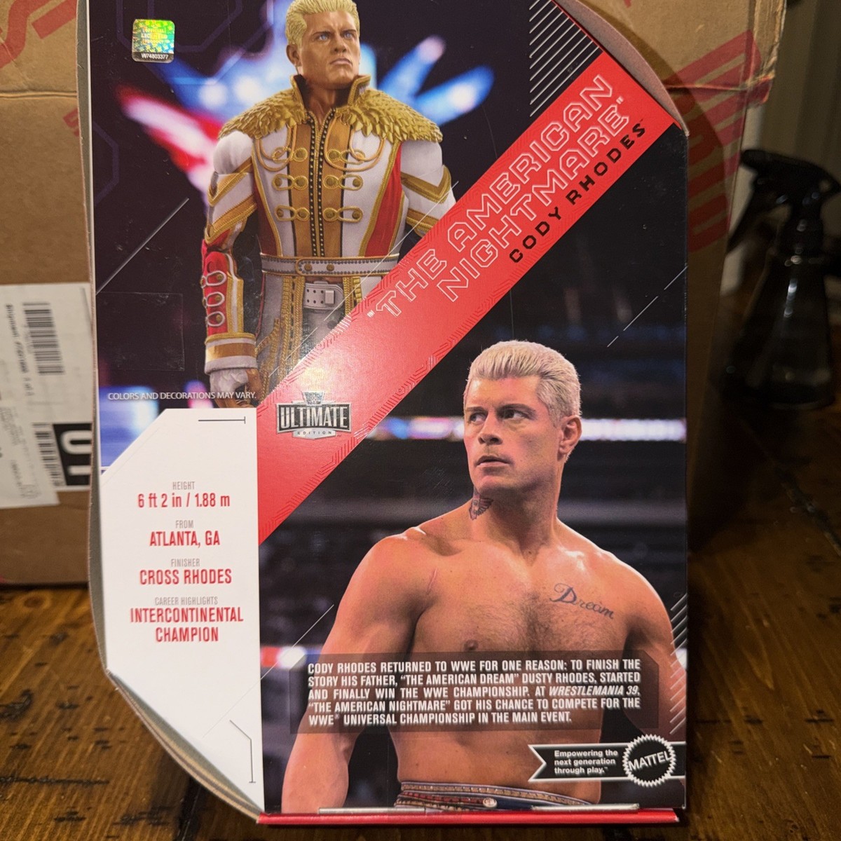 Cody Rhodes WWE Ultimate Edition 21 Head only Mattel Wrestling