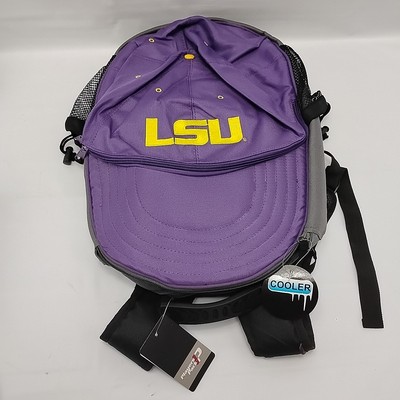 LSU Players Pack Hat Shaped Cooler Backpack Tigers Purple NWT