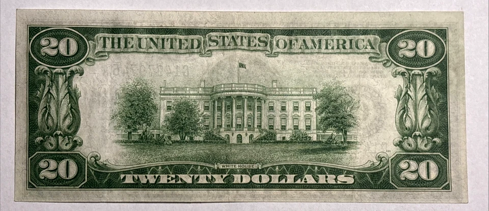 Series 1928 B $20 Twenty Dollar Federal Reserve Note Chicago G14979745A AU - Image 3 of 3