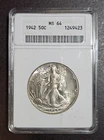 1942 Walking Liberty Half Dollar Soapbox Holder ANACS MS-63 Old Holder