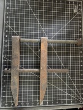 Large 14 Vintage Cast Iron Hand Screw Clamp Heavy Duty Woodworking Tool