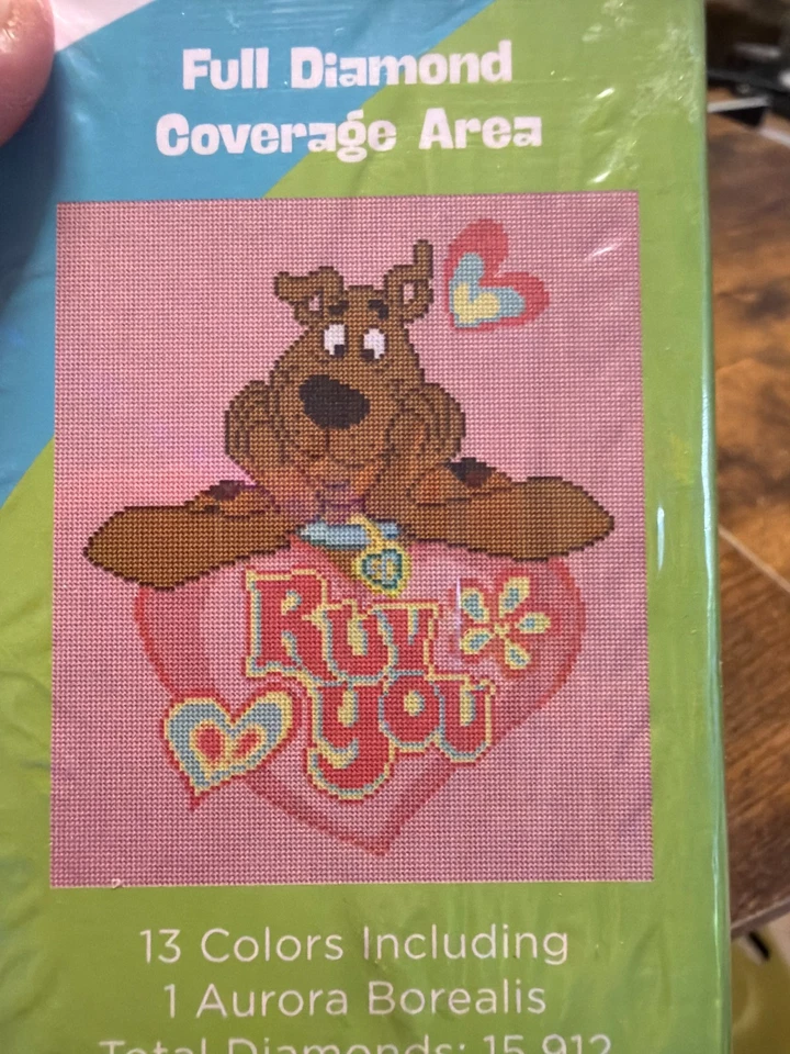 Diamond Art Club Scooby-Doo Valentine 13" X 15" All Inclusive Kit, New in Box. - Image 4 of 4