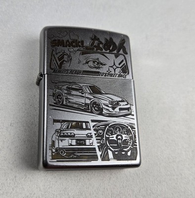 Zippo Lighter - Anime/Comic Book Art Style - Toyota Supra - Street