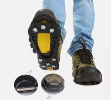 Ice Snow Anti Slip Spikes Grips Grippers Crampons Cleats For Hike Shoes Boot**