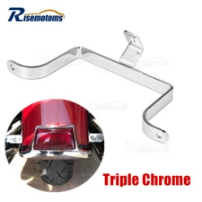 Fit Harley Touring 1984-2008 Chrome Saddlebag-to-Fender Bumper Support Mount Kit