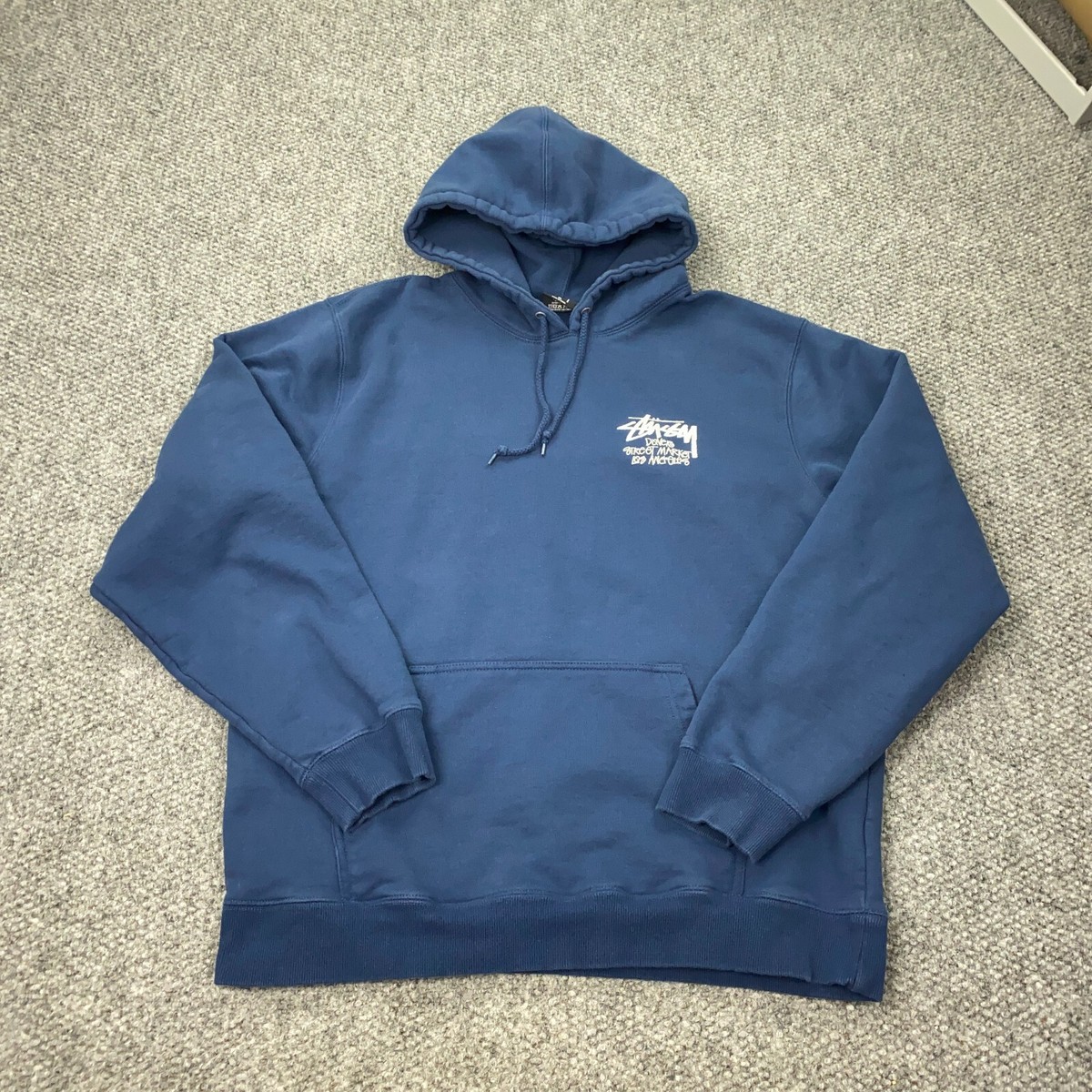Stussy X Dover Street Market Los Angeles Hoodie Mens XL Blue Stussy X Dover Street Market Los Angeles Hoodie Mens XL Blue