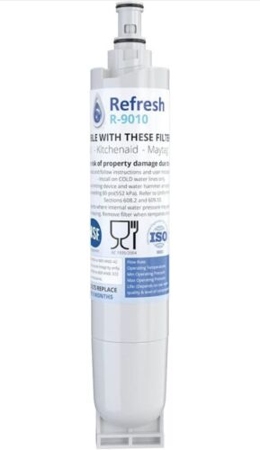 Refresh R-9010 (A)-S Refrigerator Water Filter Replace Whirlpool 4396508 1-Pack