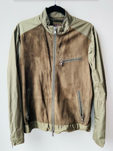 Michael Kors Mens Suede Leather Jacket 